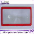 Fashion Hot Selling 3X Plastic LED Credit Card Size Magnifier